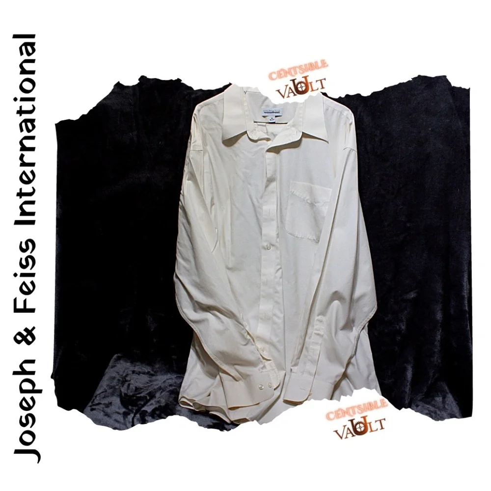 Men’s Joseph & Feiss International Dress Shirt Size 18 (36/37) - Picture 1 of 6